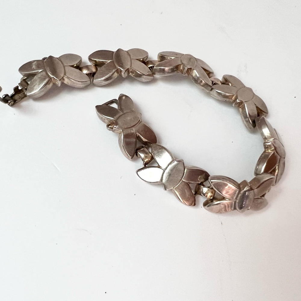 Vintage Monet butterfly chain bracelet